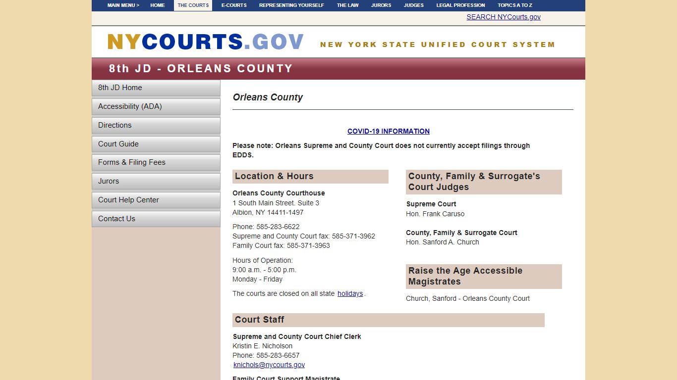 Orleans County | NYCOURTS.GOV - Judiciary of New York
